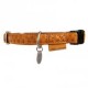 COLLIER CUIR MAC LEATHER REGLABLE - 15MM